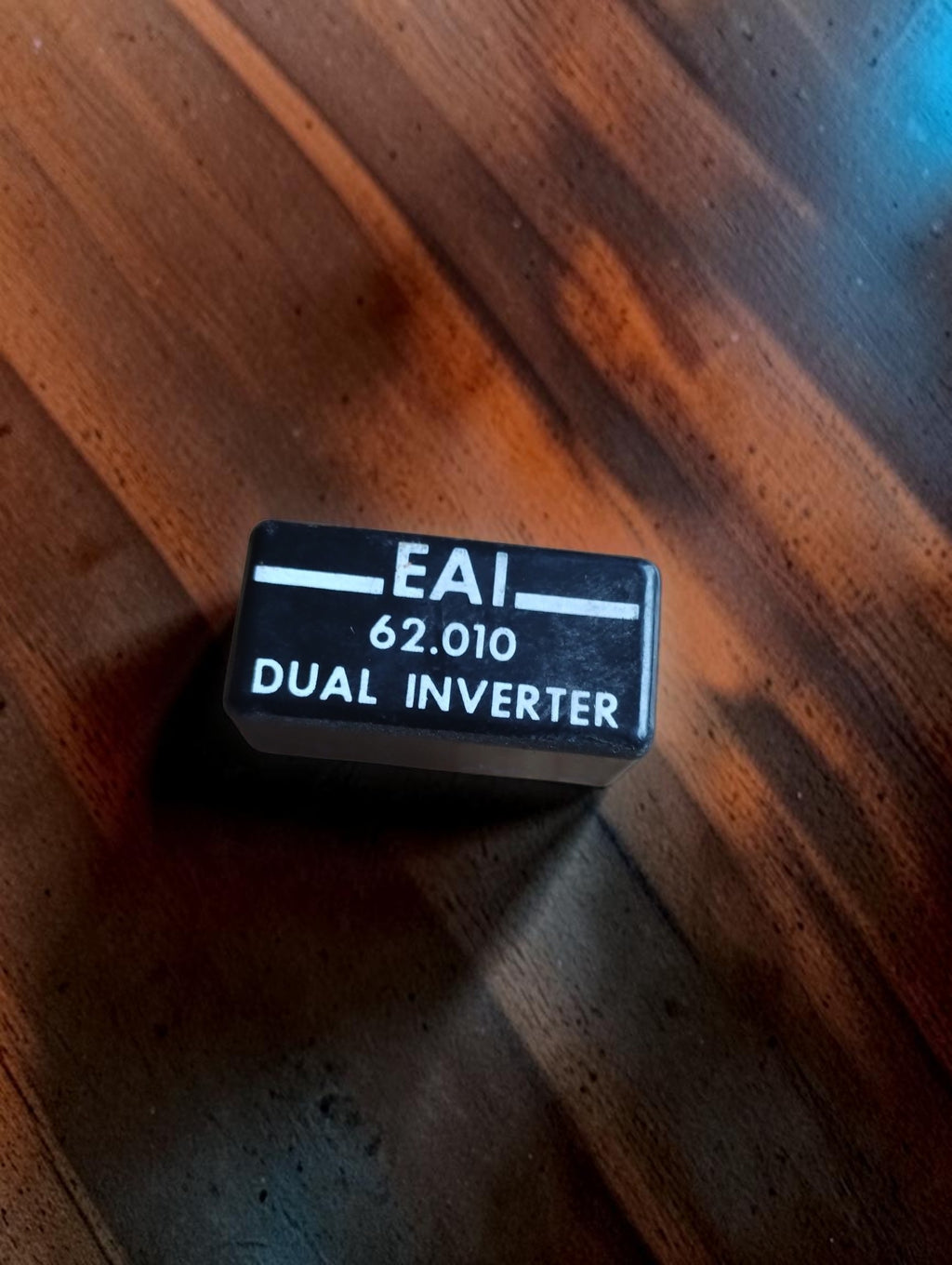 EAI 62.010 Dual Inverter vintage computer module with white lettering on a black housing
