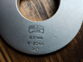 Carl Zeiss Jena micrometer markings showing the 0–25 mm range, 0.01 mm graduations, and 20° inscription.
