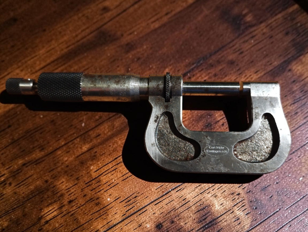 Carl Mohr Esslingen a.N. vintage buitenmicrometer 0–25 mm