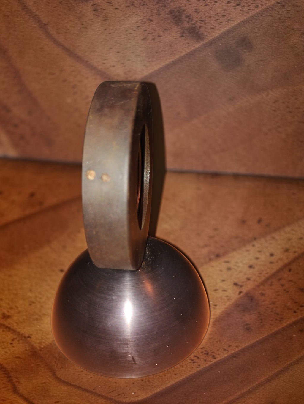 Side view of the Dr. B. Lange S 60 selenium photocell showing the slim circular housing and rounded metal base
