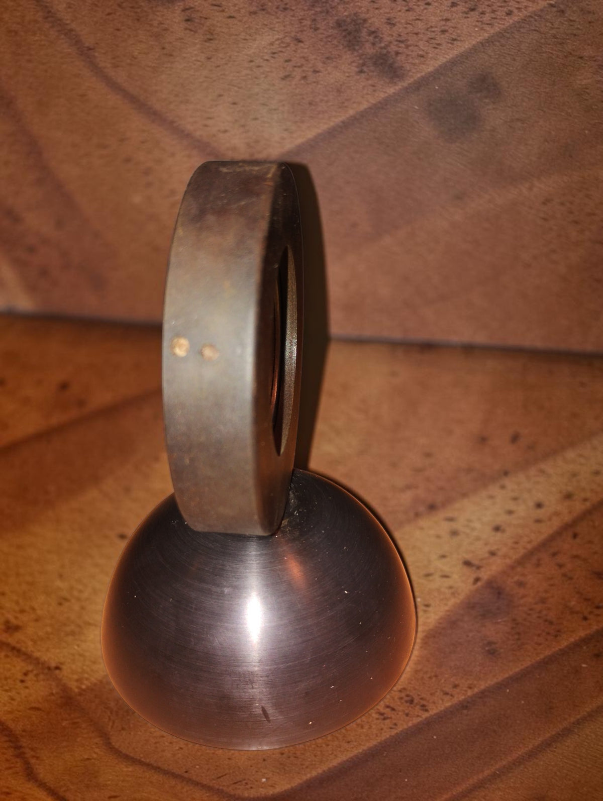 Side view of the Dr. B. Lange S 60 selenium photocell showing the slim circular housing and rounded metal base
