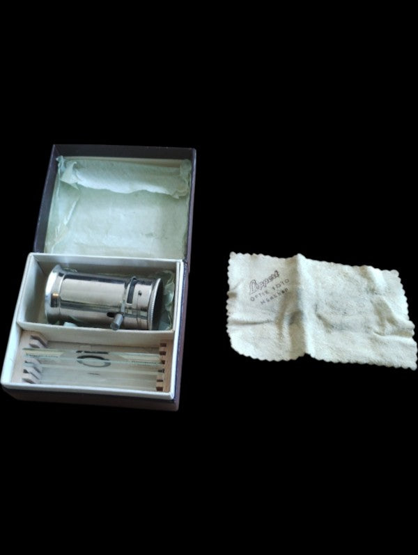 Kosmos Taschen-Mikroskop 100-fach in originele doos met preparaten

