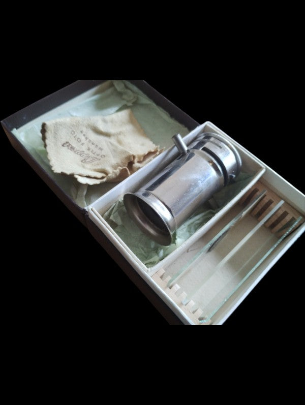 Kosmos Taschen-Mikroskop 100-fach in originele doos met preparaten
