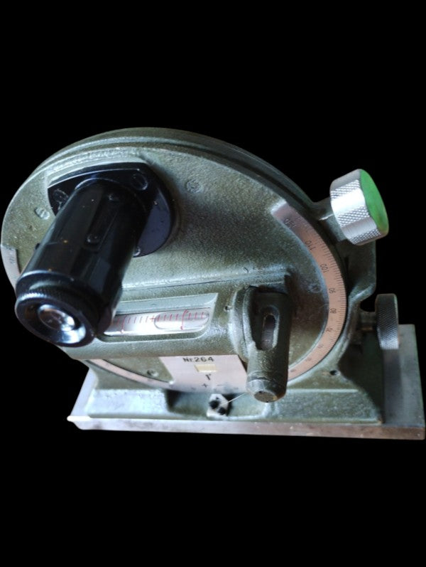 Carl Zeiss Jena optische precisie-neigingsmeter nr. 264 in houten kist