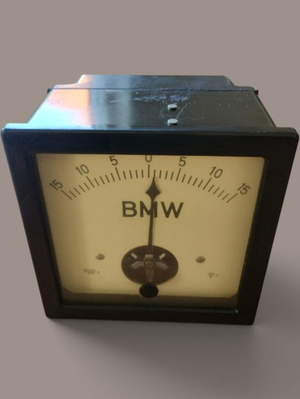 Vintage BMW & MW paar grote industriële paneelmeter