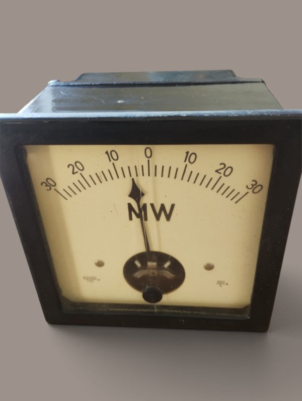 Vintage BMW & MW paar grote industriële paneelmeter