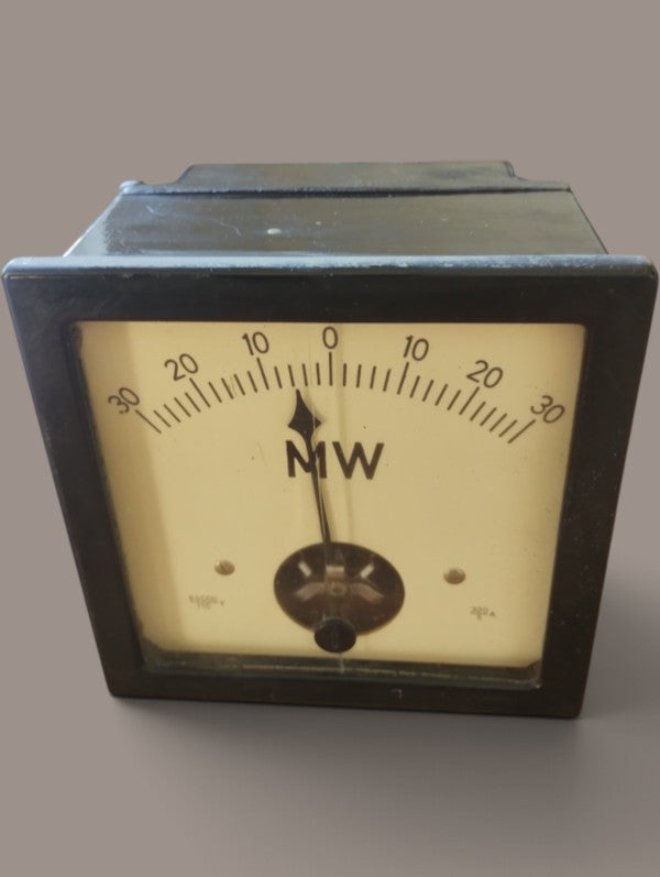 Vintage BMW & MW paar grote industriële paneelmeter