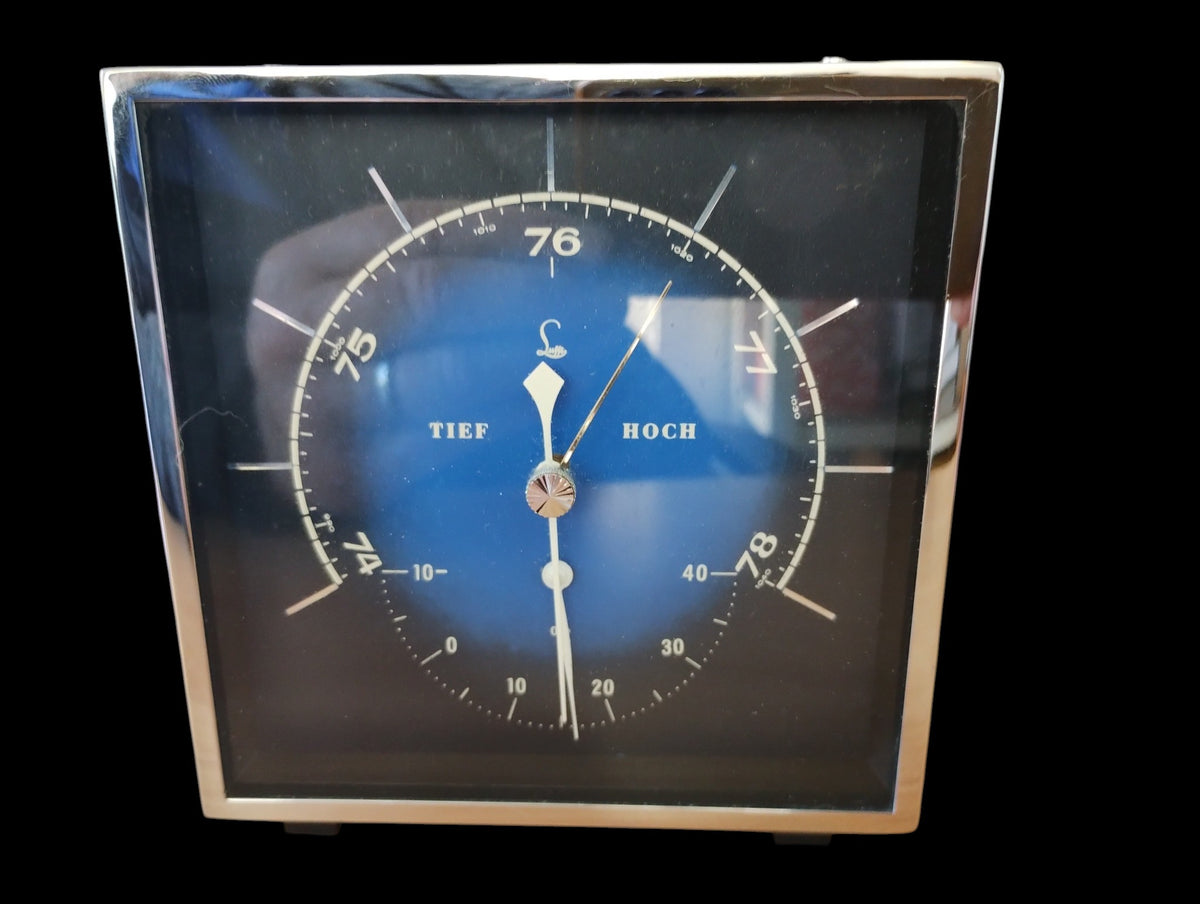 G. Lufft Stuttgart mechanische barometer, circa 1970, Tief / Hoch