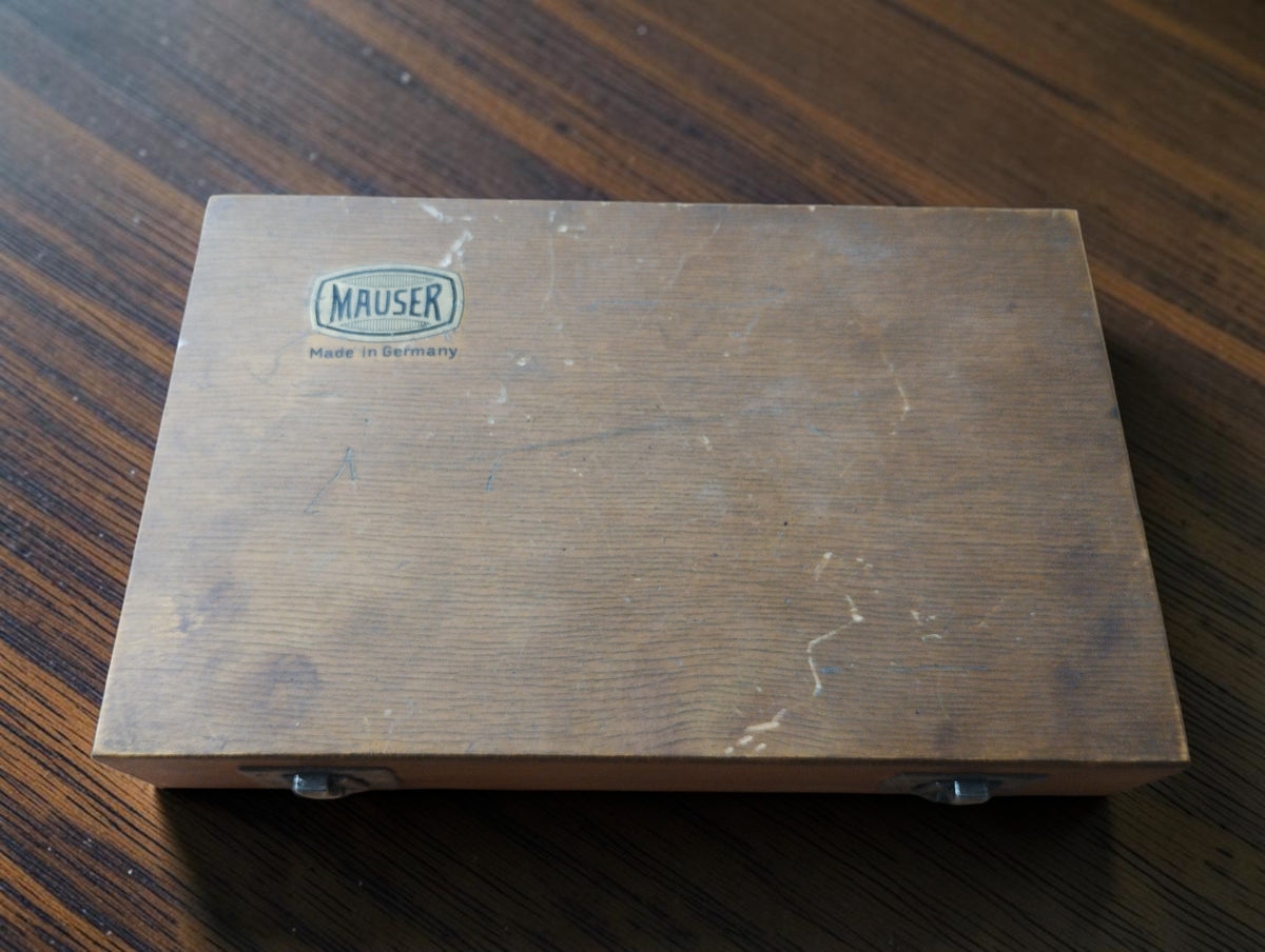 MAUSER dubbele micrometer met twee meetklokken, 0–25 mm
