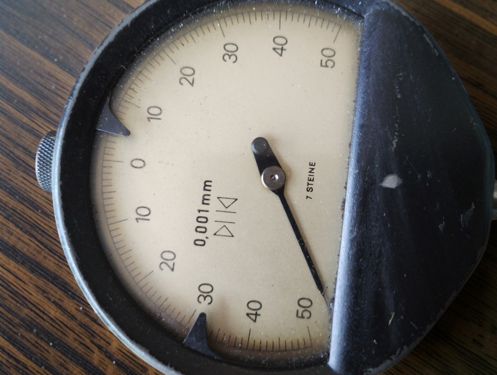 Mauser indicatiemicrometer / Passameter, 0–25 mm, 7 Steine