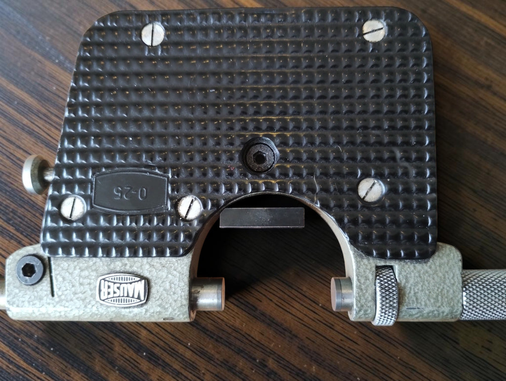 Mauser indicatiemicrometer / Passameter, 0–25 mm, 7 Steine