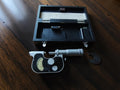 Vintage Carl Zeiss Jena Passameter 0–25 mm indicatiemicrometer met houten kist
