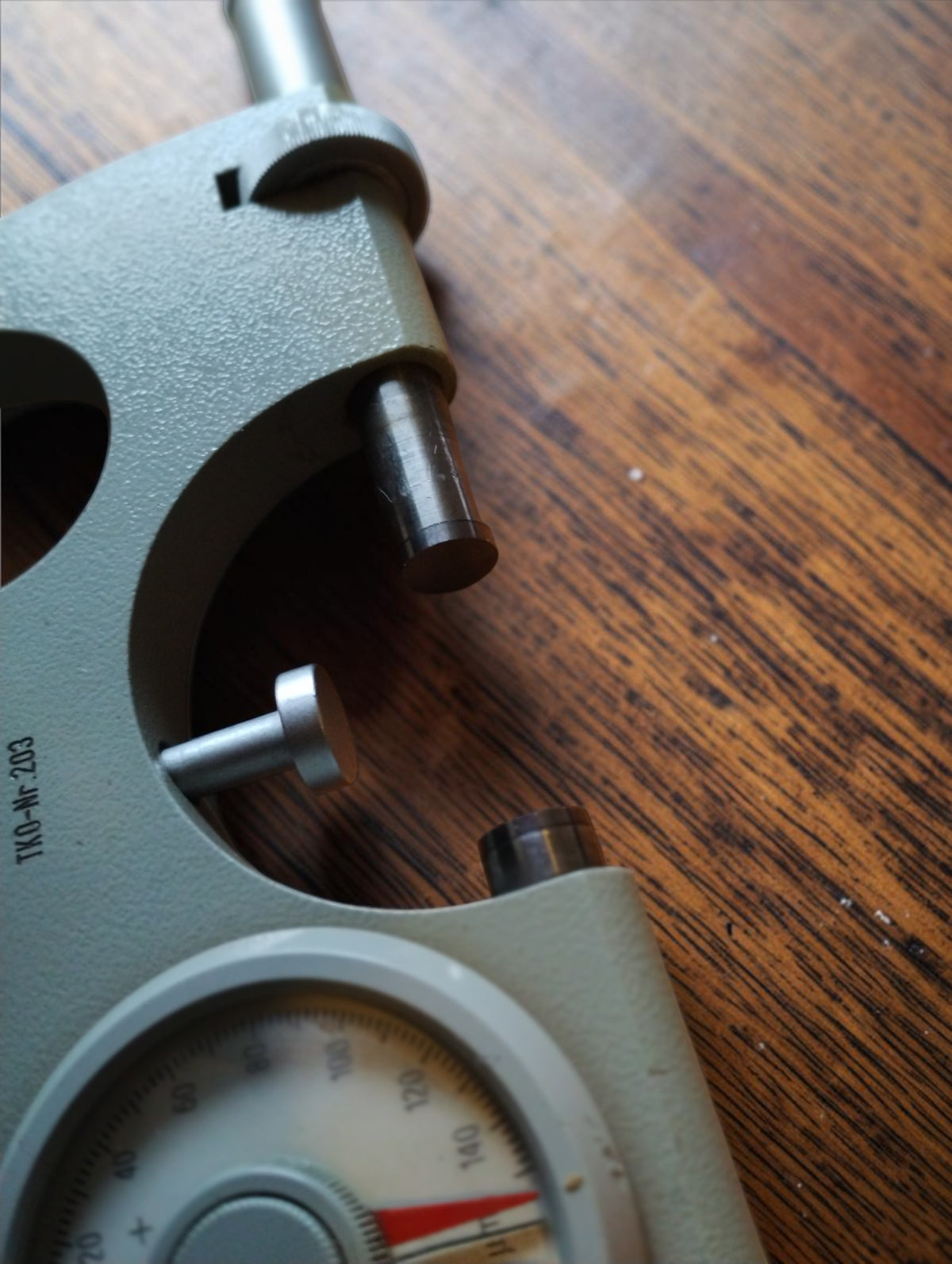 Carl Zeiss Jena Passameter 25–50 mm indicatiemicrometer met 2 µm-wijzerplaat
