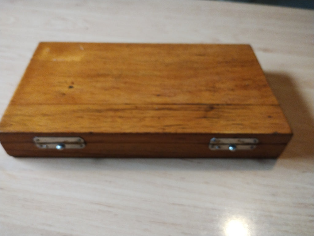 Indicatiemicrometer 75–100 mm met houten kist, toegeschreven aan Carl Zeiss Jena

