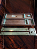 Dennert & Pape (Altona-Hamburg) Antique Solid Brass Cartographic Transversal & Reduction Scale, c. 1890–1905
