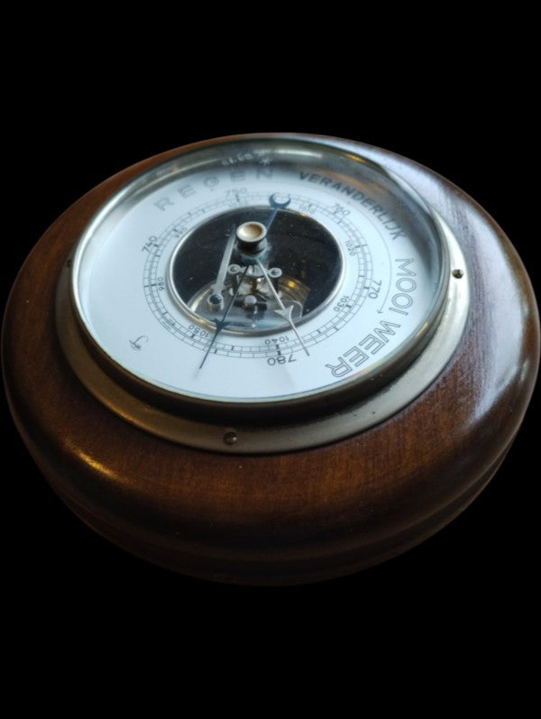 G. Lufft Mechanical Barometer with Dutch Weather Dial
