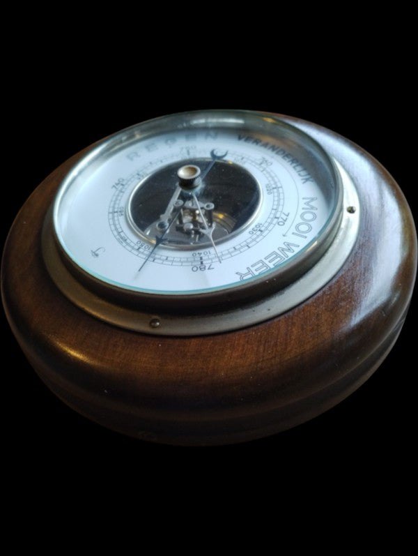 G. Lufft Mechanical Barometer with Dutch Weather Dial
