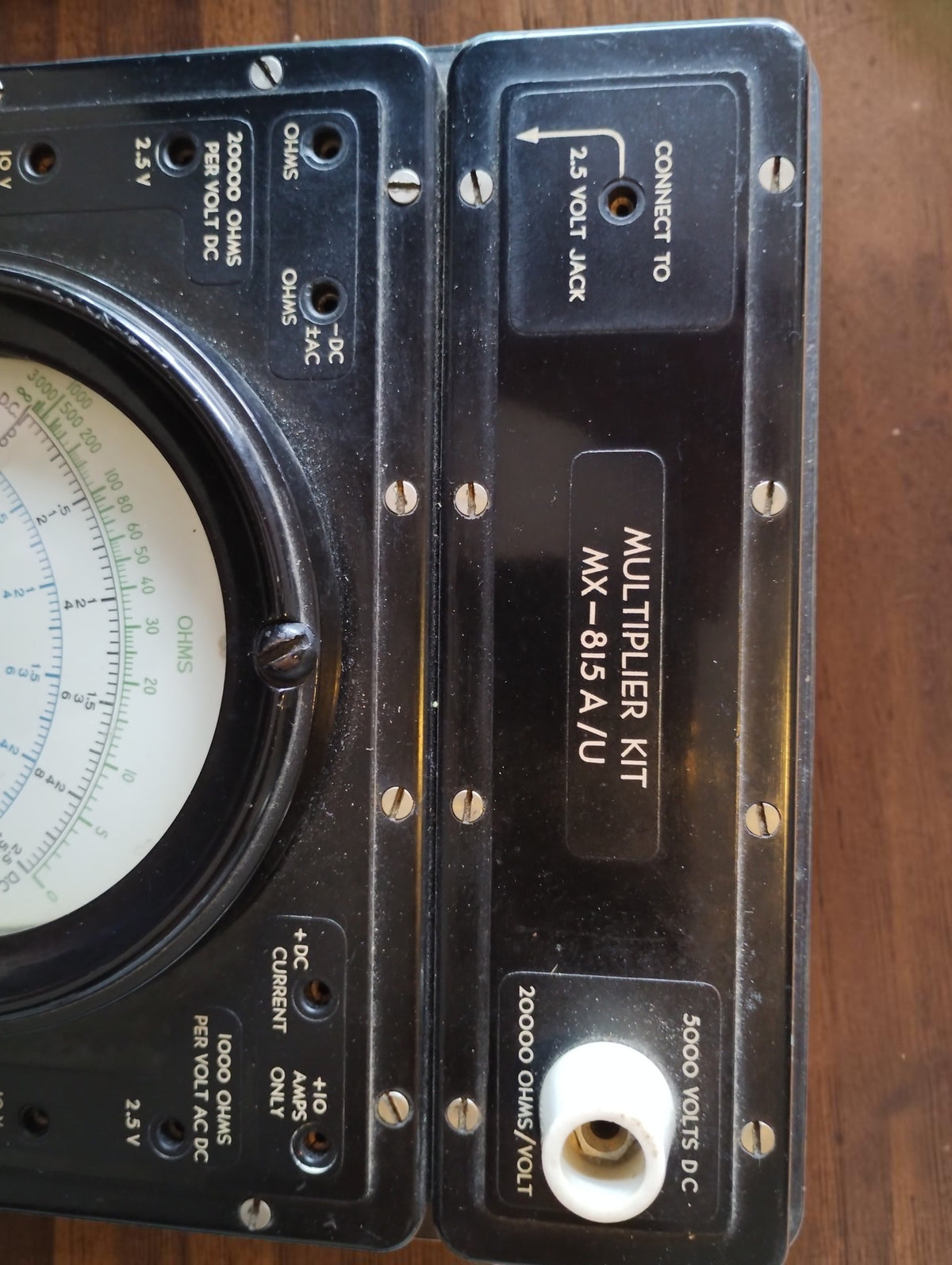 Weston 972-2 analog multimeter with MX-815 A/U kit