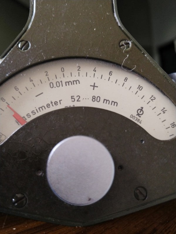 Carl Zeiss Jena Passimeter Internal Bore Gauge, 52–80 mm

