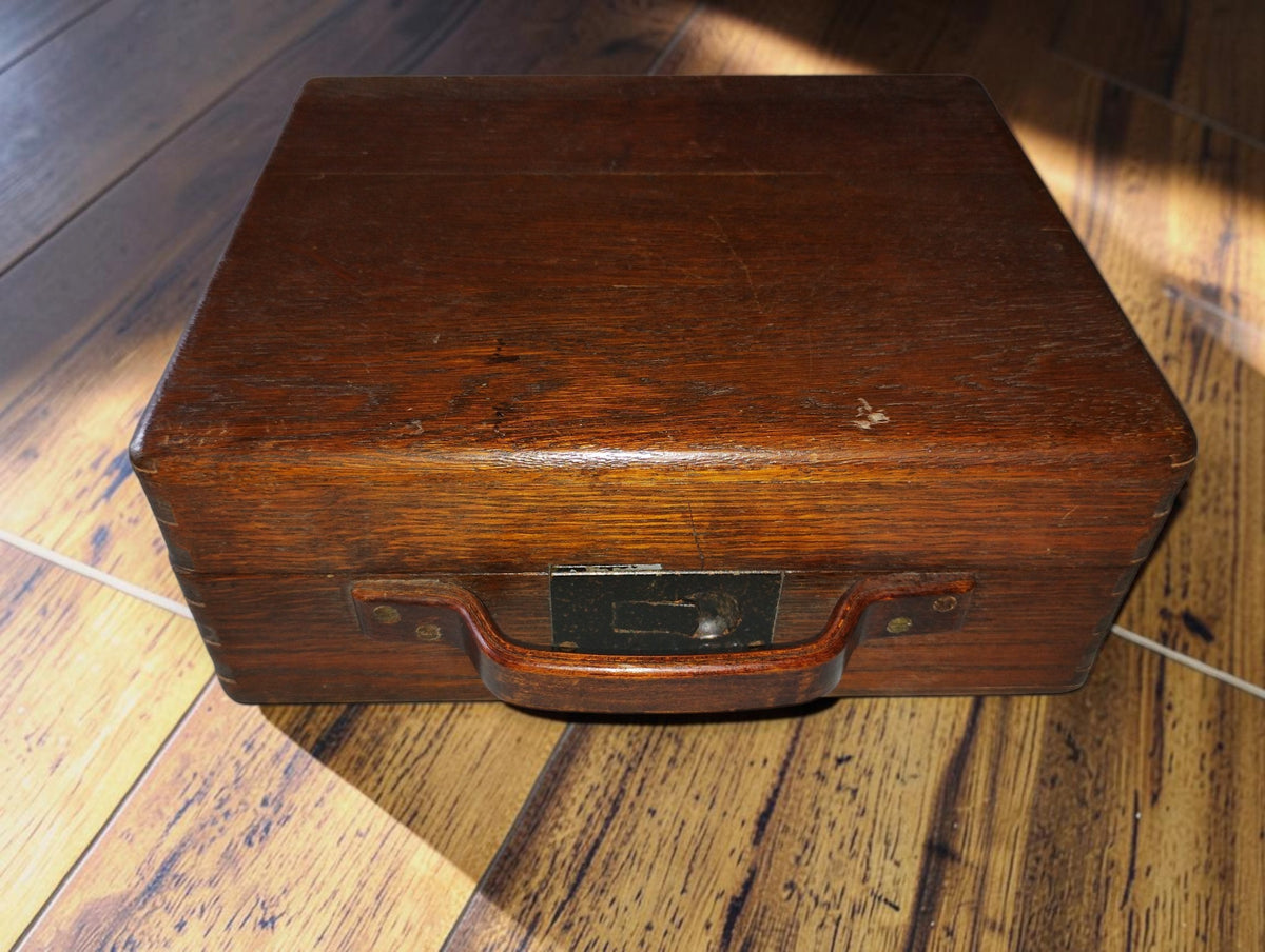 Siemens & Halske induction and test coil set in wooden case