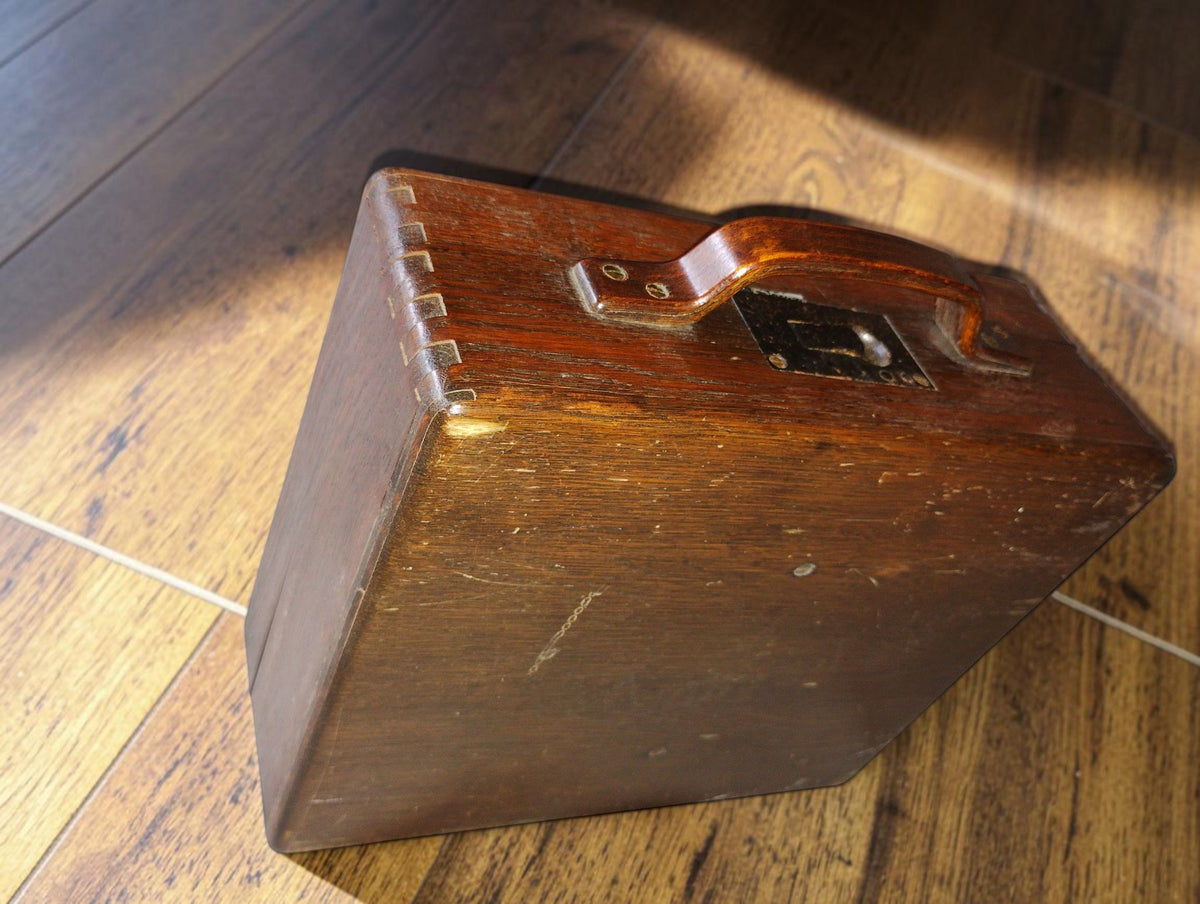 Siemens & Halske induction and test coil set in wooden case
