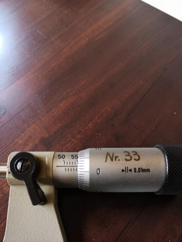 FMS Suhl outside micrometer 50–75 mm – GDR, with storage case