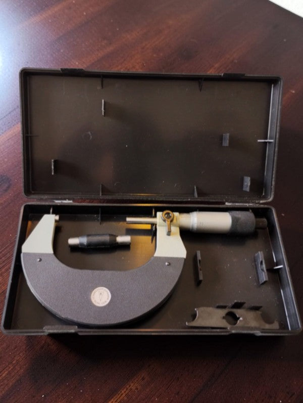FMS Suhl outside micrometer 50–75 mm – GDR, with storage case