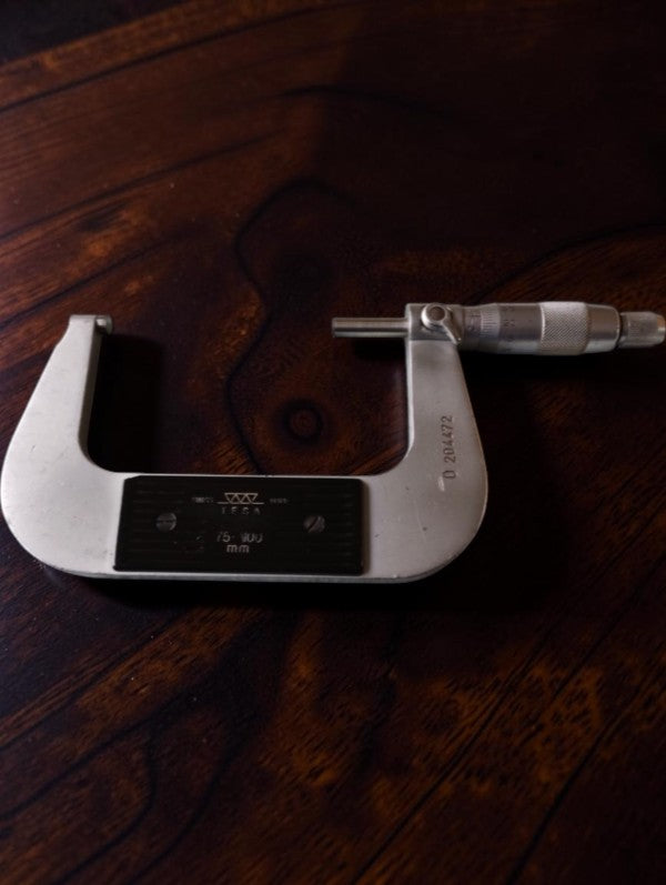 TESA external micrometer 75–100 mm with wooden case