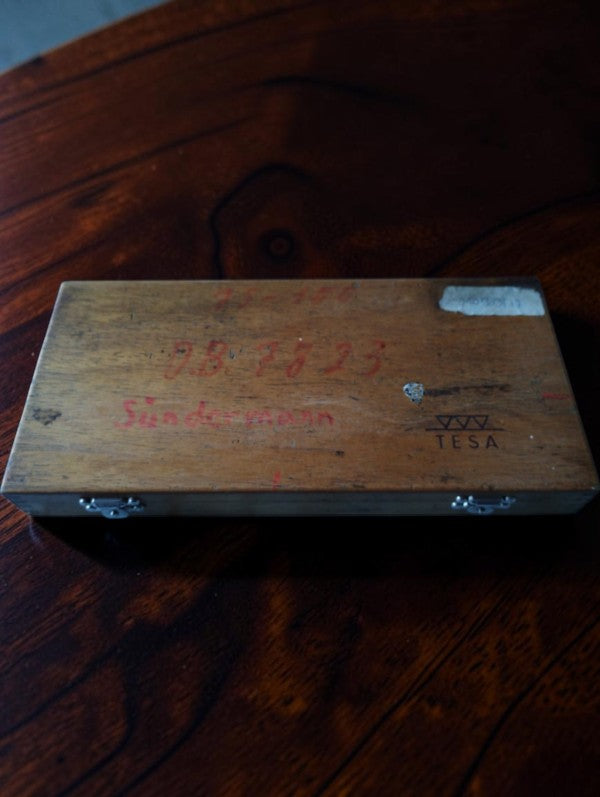 TESA external micrometer 75–100 mm with wooden case