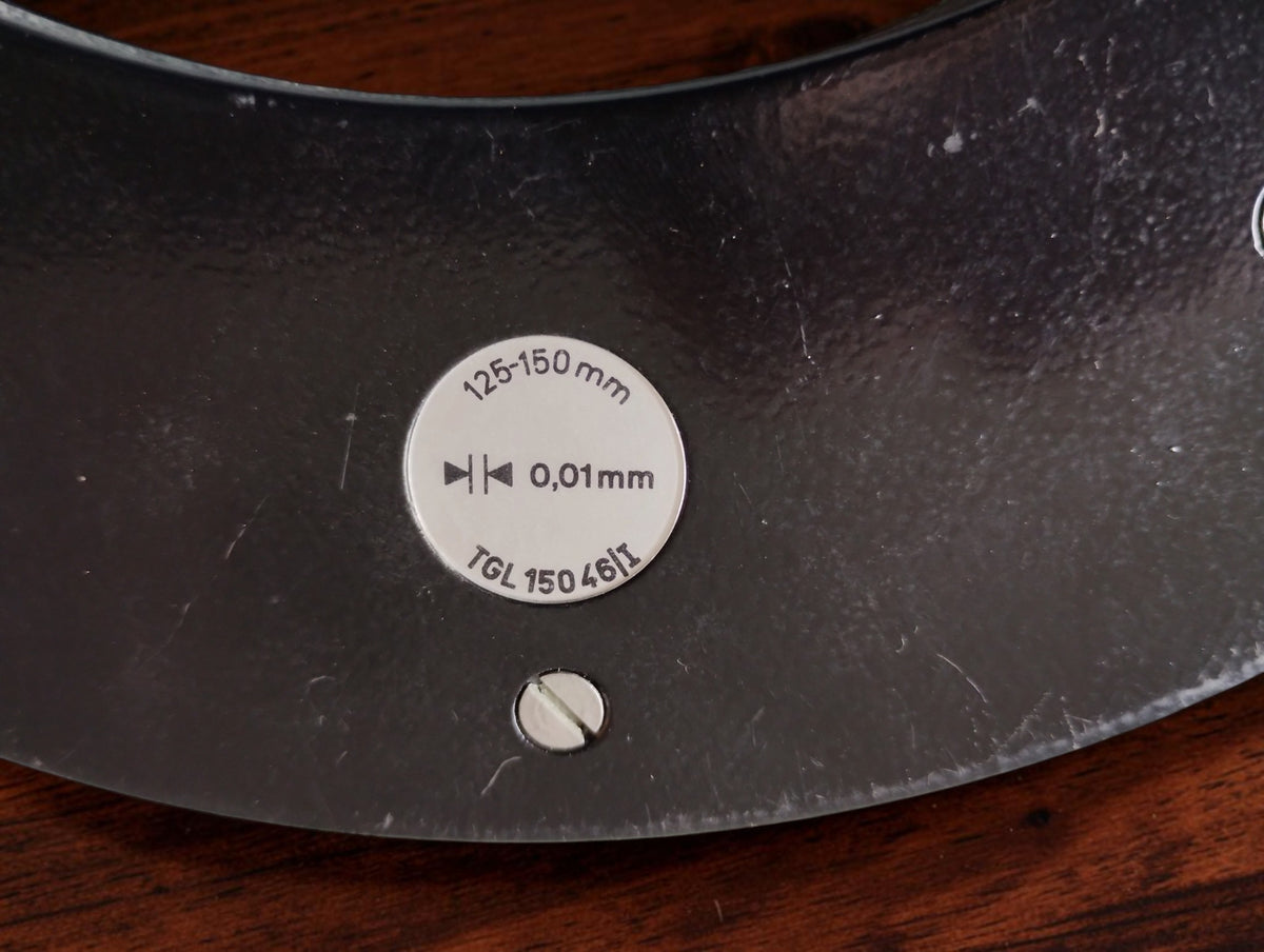 FMS Suhl outside micrometer 125–150 mm with wooden case