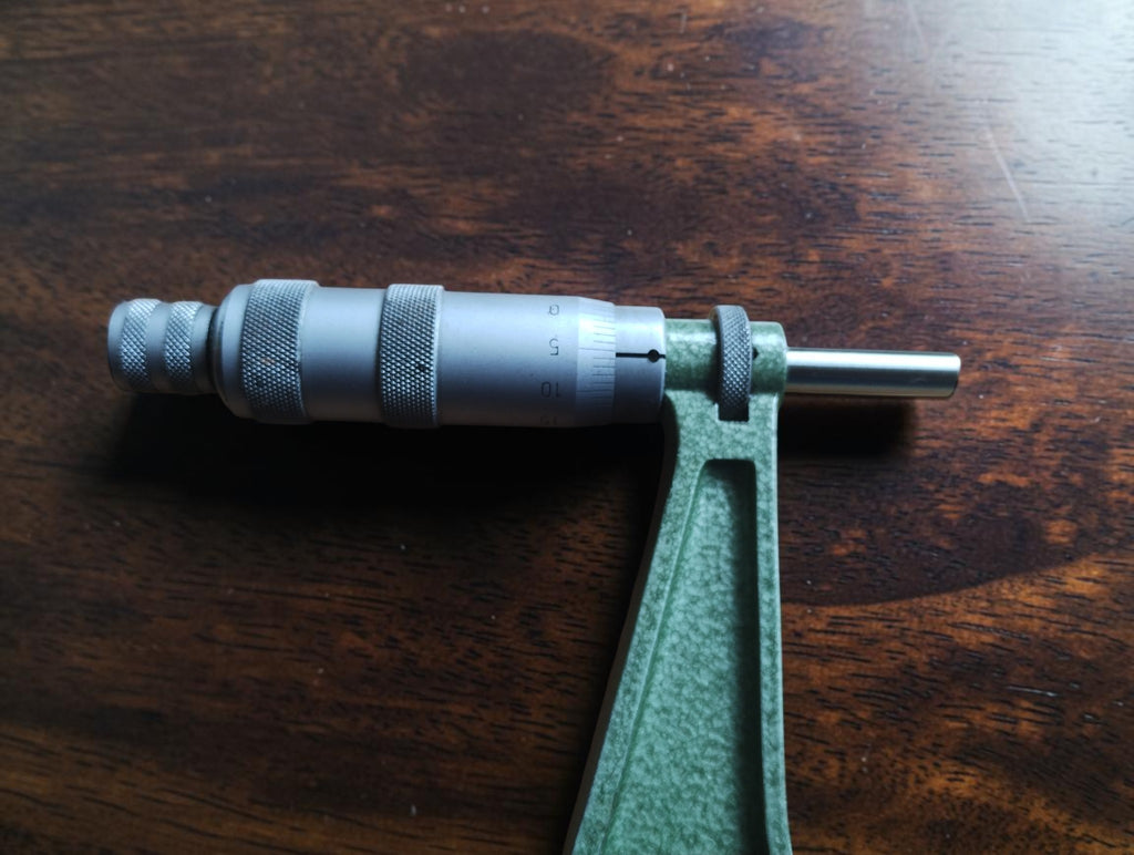 Mauser Outside Micrometer 125–150 mm with Wooden Case, Instructions and Prüf-Attest
