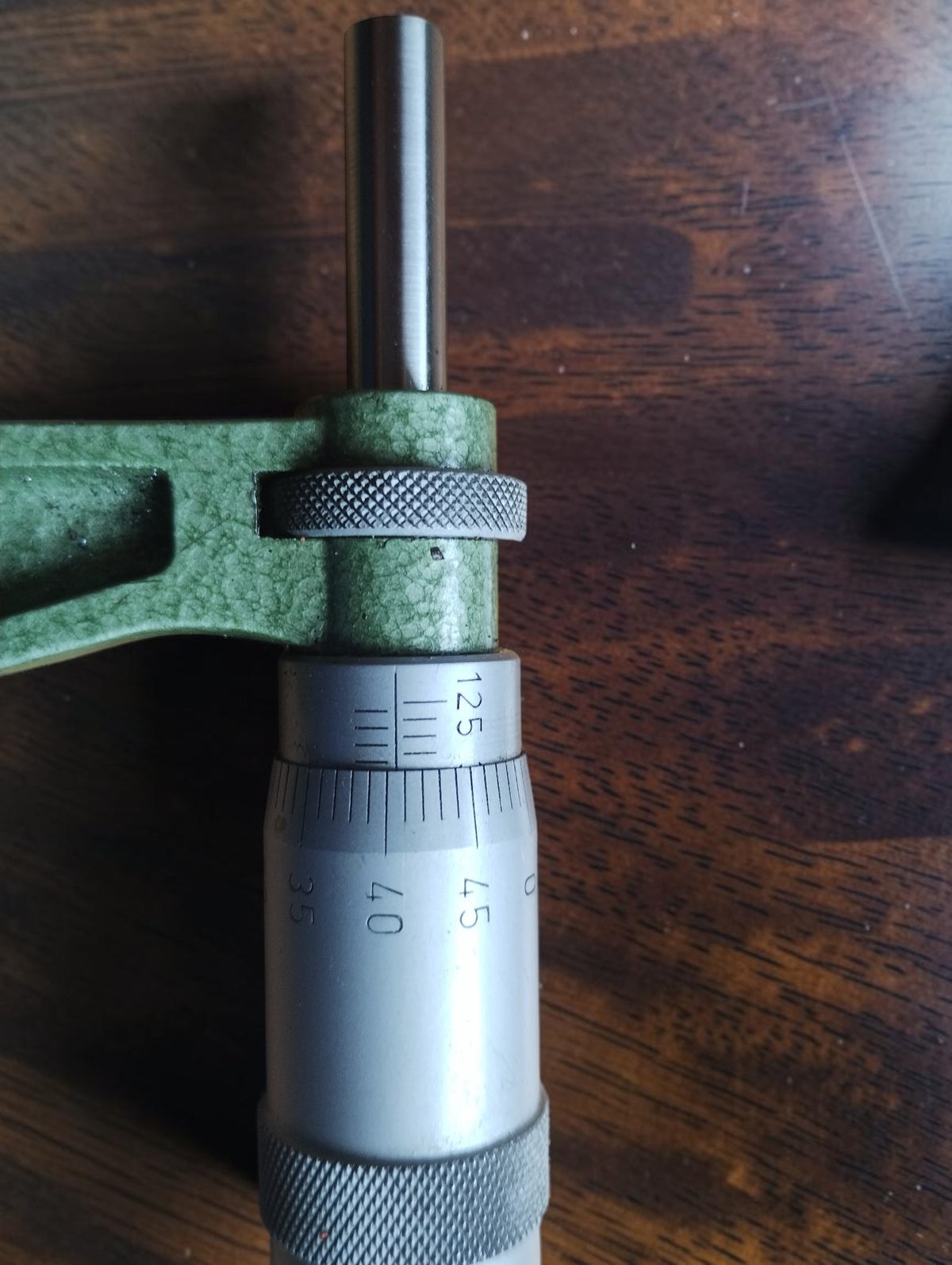 Mauser Outside Micrometer 125–150 mm with Wooden Case, Instructions and Prüf-Attest
