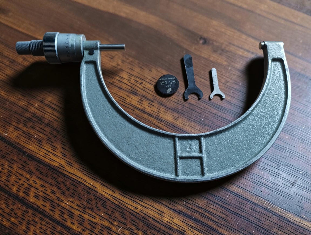 Hommel Outside Micrometer 150–175 mm with Large Thimble and Case
