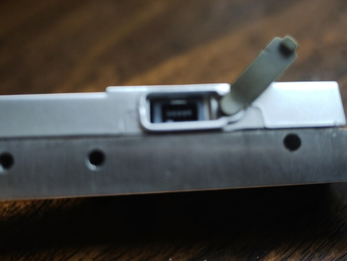 Digitale lineaire meetschaal DRO 200 mm met bevestigingsbeugels