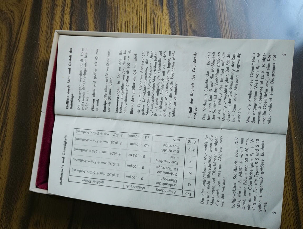ElektroPhysik Köln Mikrotest Magnetic Coating Thickness Gauge with Case and Instructions
