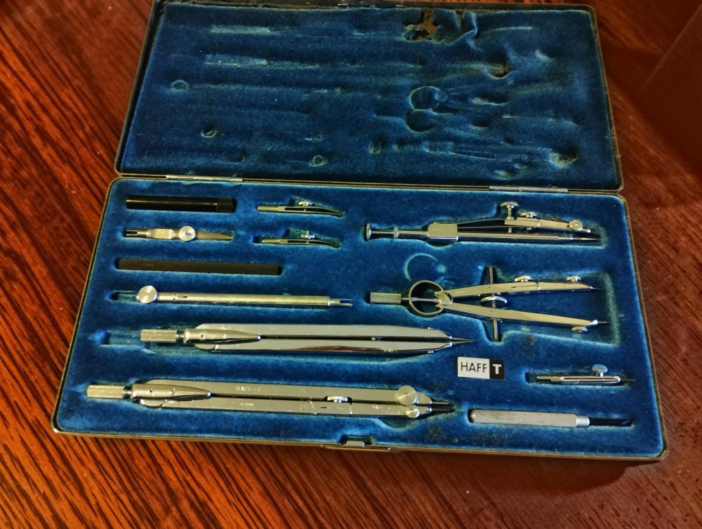 HAFF T precisie-passerset met blauw gevoerde cassette