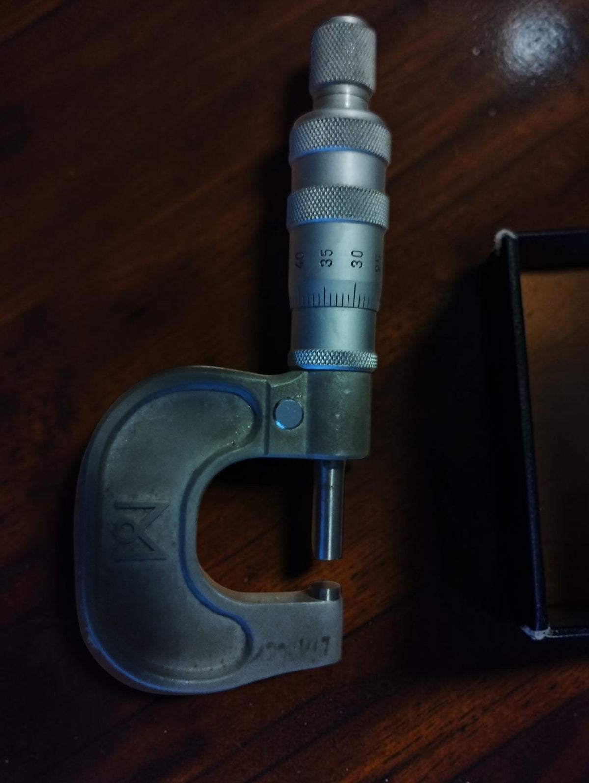 Mauser 0–25 mm schroefmaat met zwarte opbergdoos