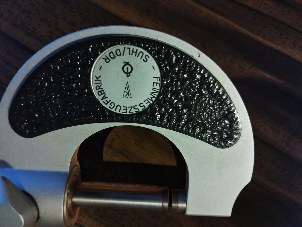 FMS Suhl 0–25 mm schroefmaat met kunststof cassette en stelsleutel