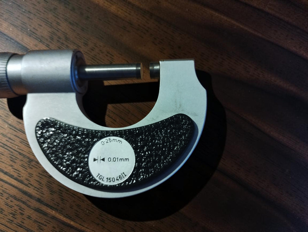 FMS Suhl 0–25 mm schroefmaat met kunststof cassette en stelsleutel