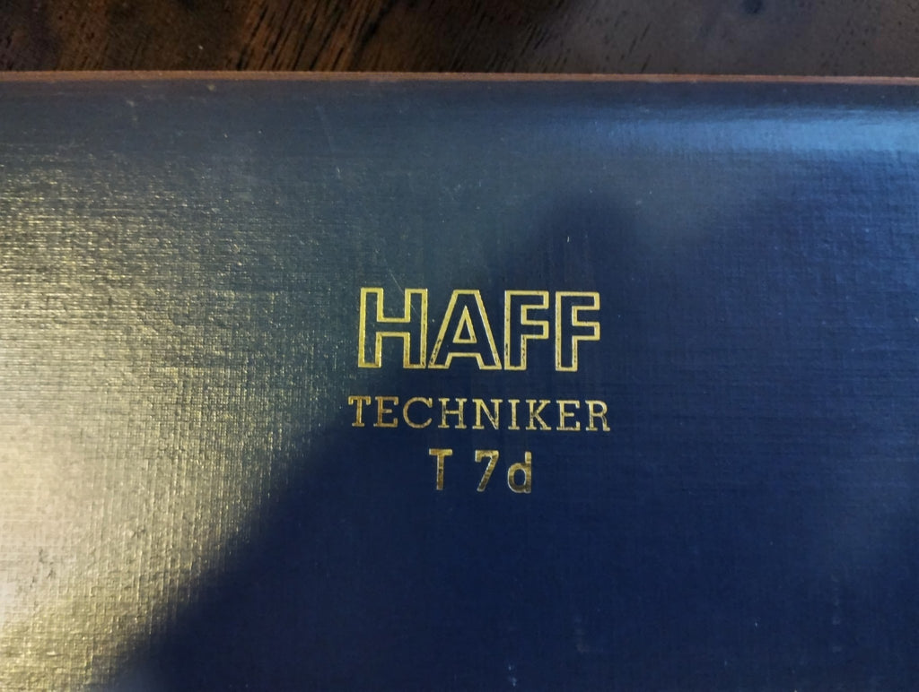 HAFF Techniker T 7d precisie-passerset met blauw gevoerde cassette