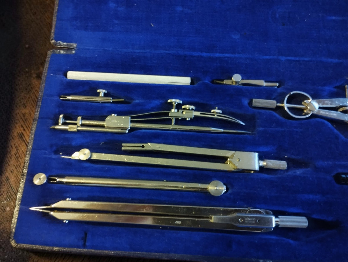 HAFF Techniker T 7d precisie-passerset met blauw gevoerde cassette