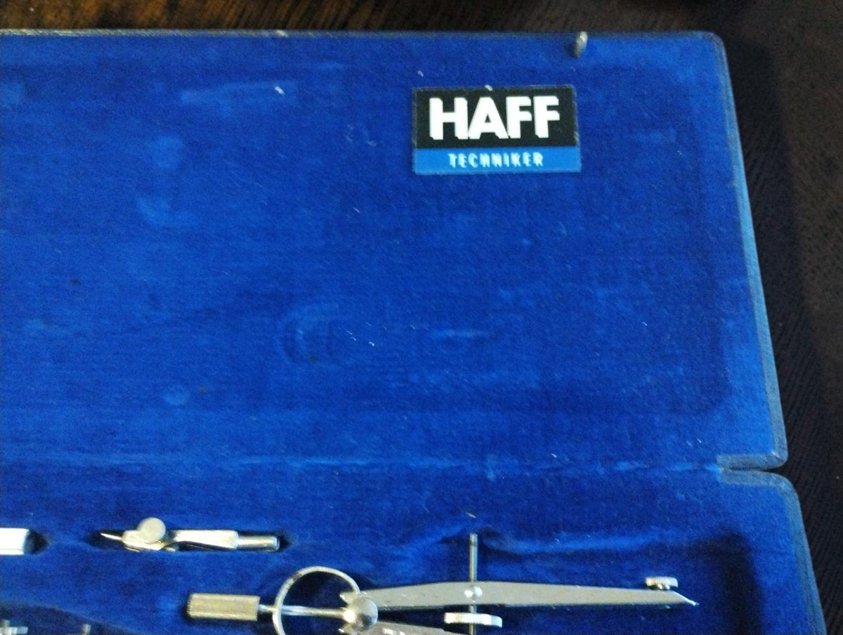 HAFF Techniker T 7d precisie-passerset met blauw gevoerde cassette