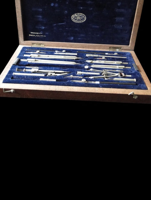 Antique E.O. Richter & Co. Precision Drawing Instrument Set
