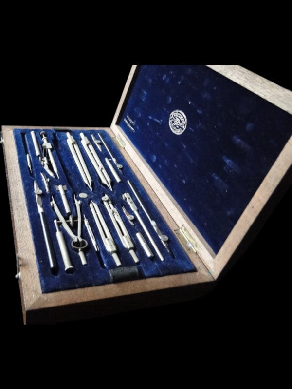 Antique E.O. Richter & Co. Precision Drawing Instrument Set