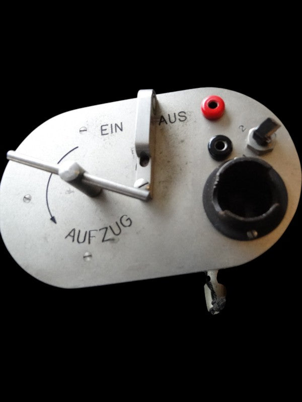 Askania vibrograph with fitted case and wax rolls
