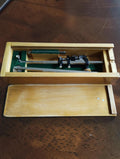 MOM Budapest compenserende poolplanimeter, originele houten schuifkist, ca. 1940–1950